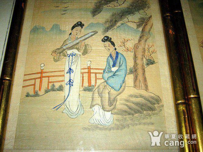欧洲回流晚清绢本画6幅图5