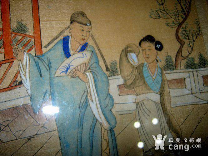 欧洲回流晚清绢本画6幅图6