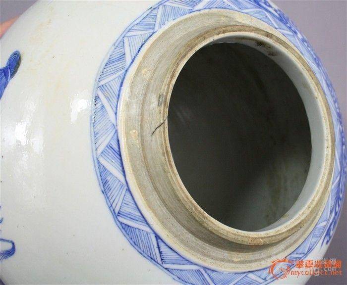 清青花四妃十六子大罐 已鉴定图8