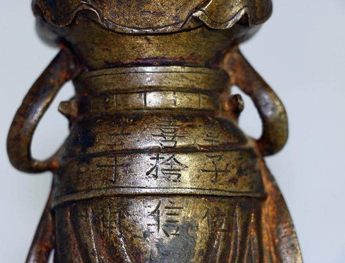 明代 善财童子 造像 有铭文图7