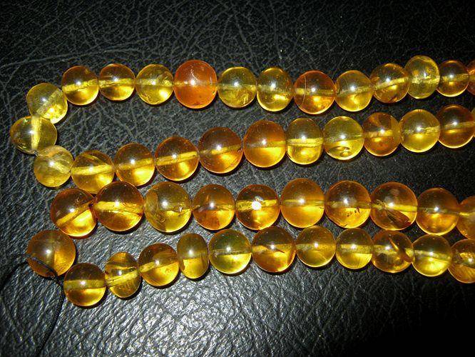 高品质纯天然原矿琥珀链子15号图3