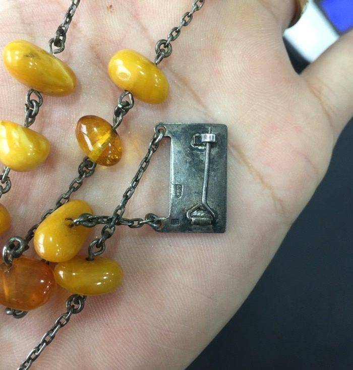 8135欧洲回流俄罗斯银工蜜蜡骑士胸针图11