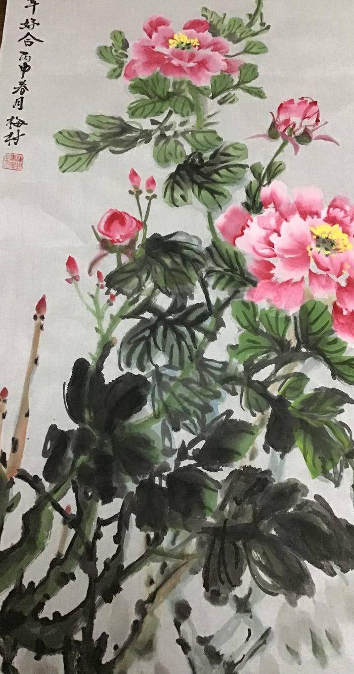 海派老画家梅村图4