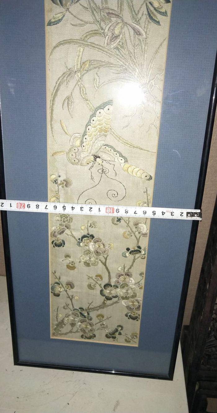 非常精细老绣品一对图8
