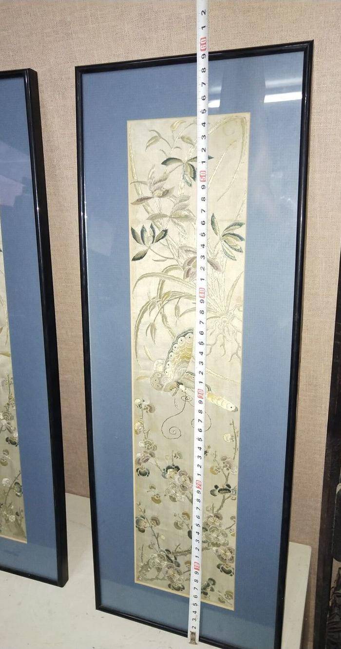 非常精细老绣品一对图10