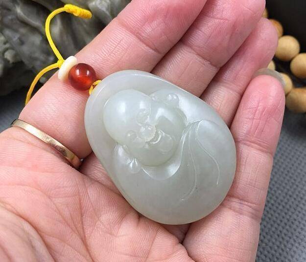 新疆和田籽料,佛公1图3