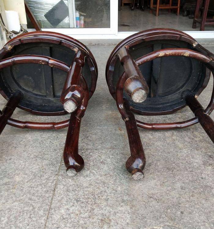 红酸枝鸭蛋凳一套图12
