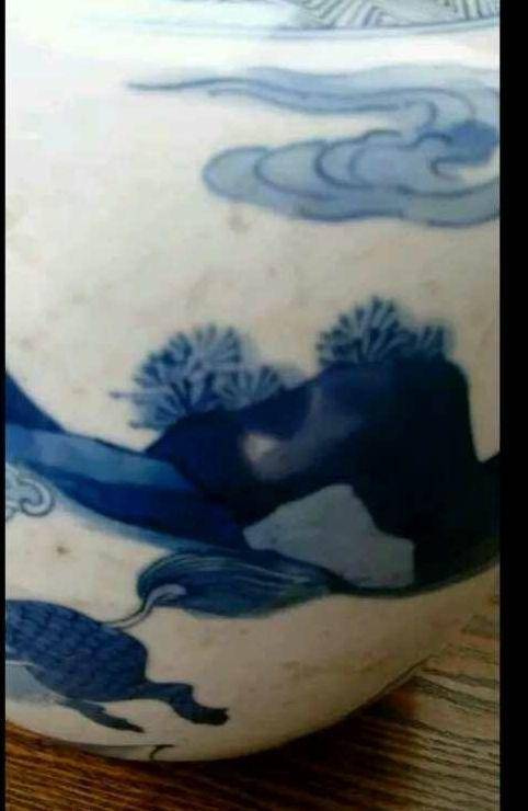 青花戏婴罐,图6
