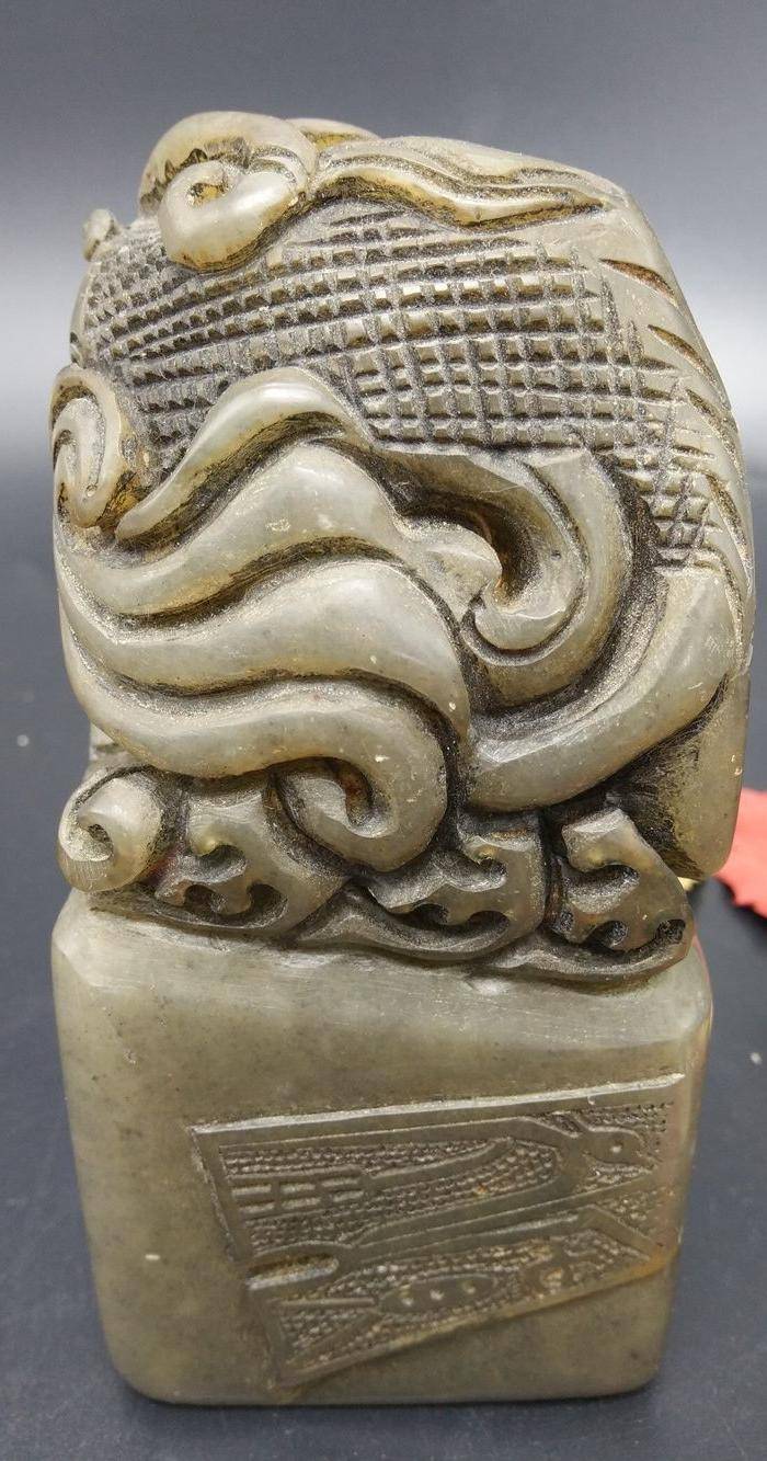 老寿山乌田冻石章图3