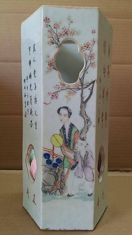 名家何明谷帽筒图3