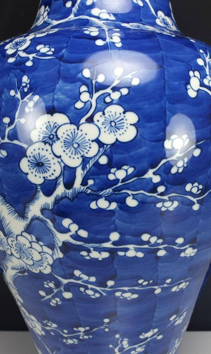 硕大 青花冰梅纹 梅瓶 50厘米图2
