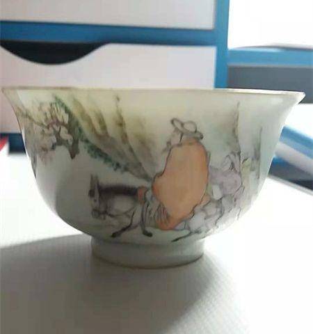 御窑画师敖少泉小碗图4