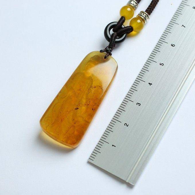 金珀缅甸琥珀观音菩萨吊坠 27KN14图3