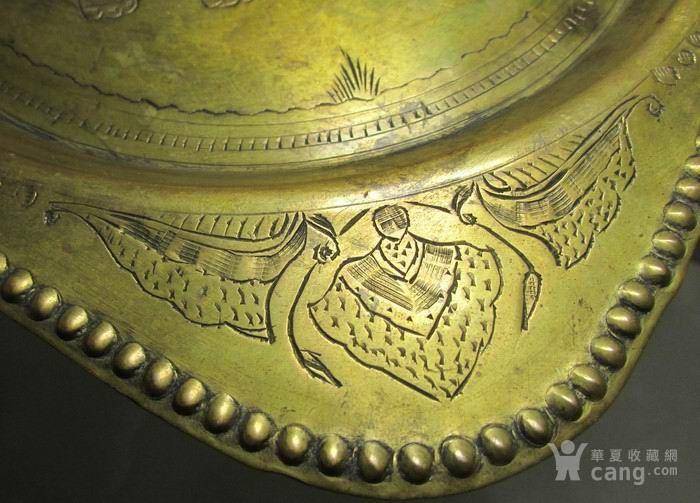 19世纪铜鎏金錾刻印度教人物故事壁挂饰图6