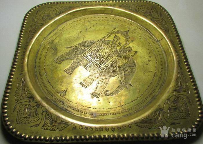 19世纪铜鎏金錾刻印度教人物故事壁挂饰图5