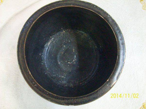 宋吉州窑黑釉梅花三足水丞图4