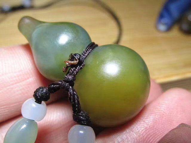 晚清时期 正宗 和田黄籽 福禄吊坠图7