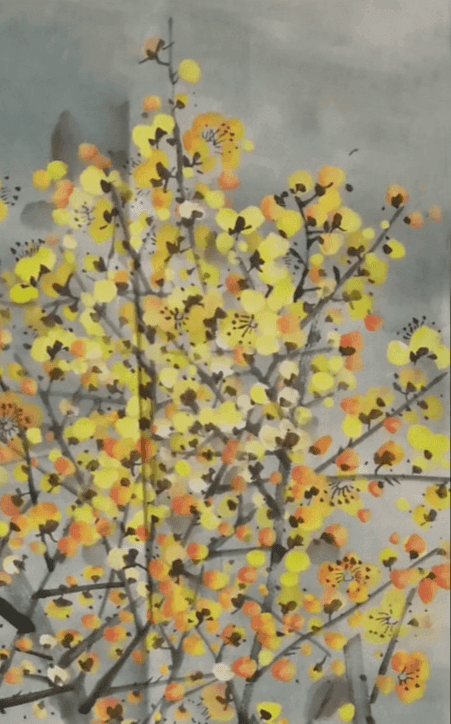 著名花鸟画家 马鸿达 四尺整张松鹤延年腊月寒梅图4