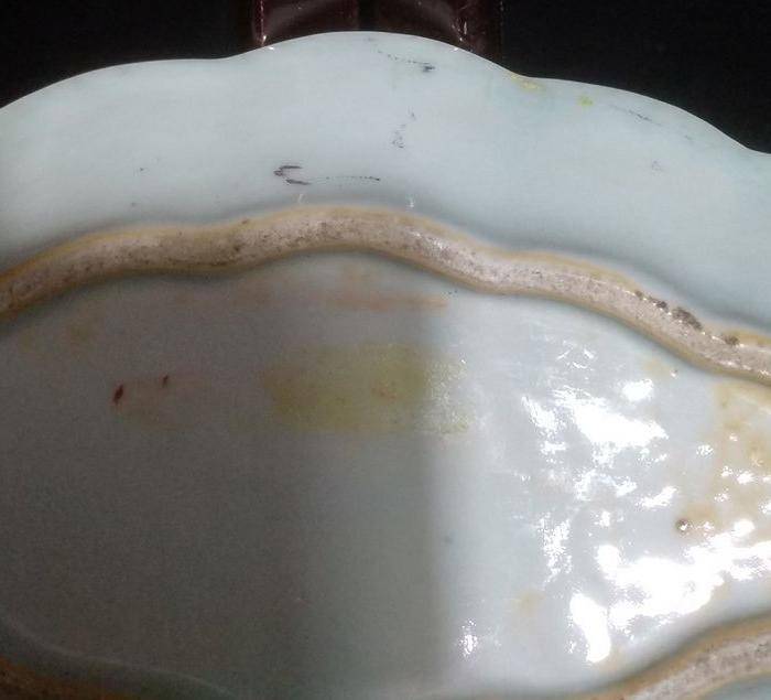 英国回流之豆青盘图7