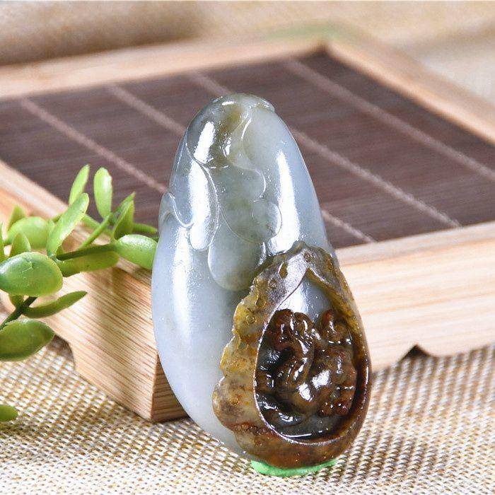 和田玉 古风 猛虎 虎虎生威 籽玉 沁皮霸气十足图3
