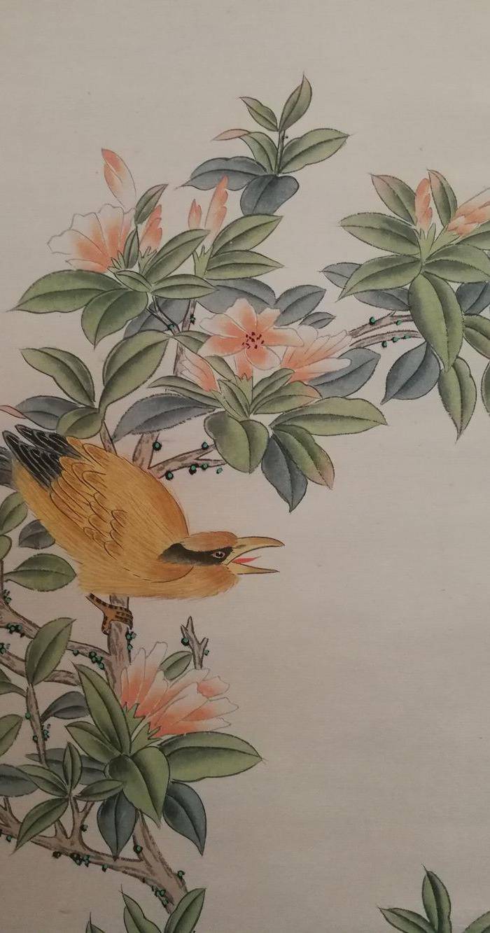 装裱画沈铨花鸟图4
