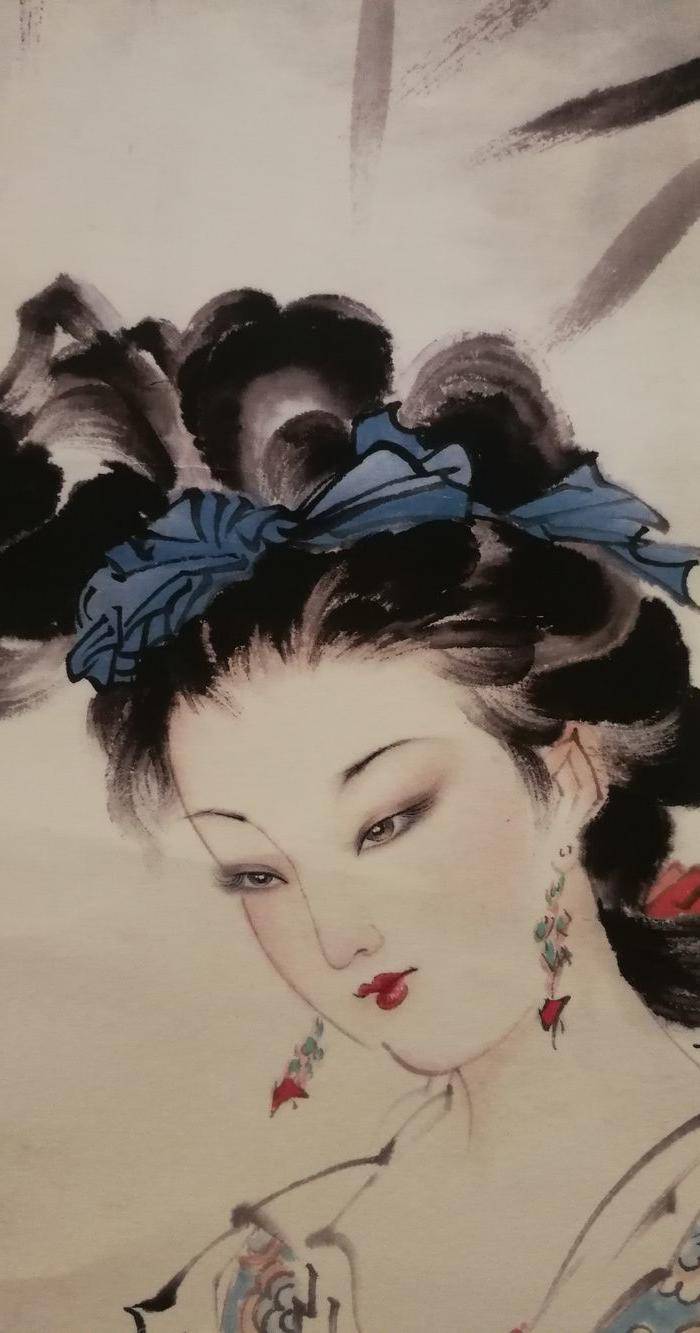 装裱画白伯骅侍女图图10