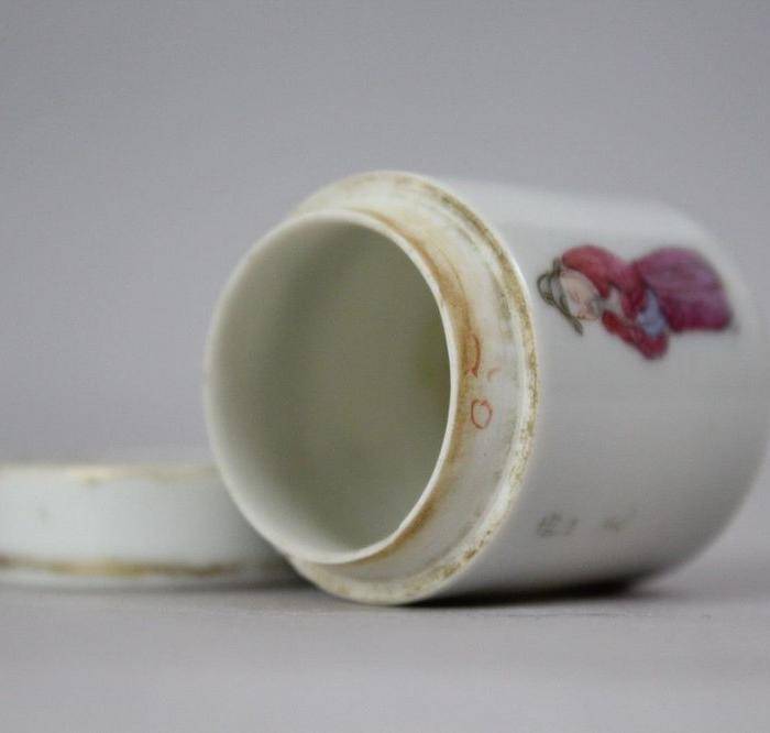 精品 清代无双谱粉彩盖罐 3 图5