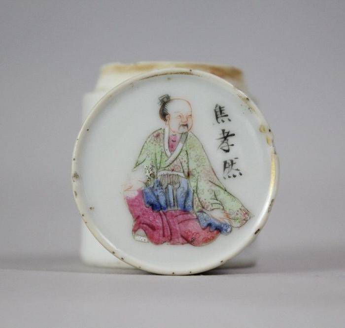 精品 清代无双谱粉彩盖罐 3 图7