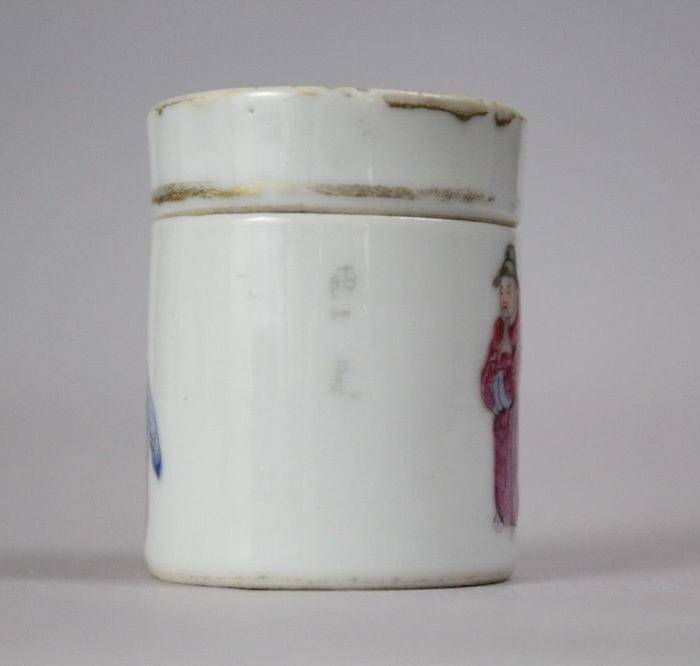 精品 清代无双谱粉彩盖罐 3 图3