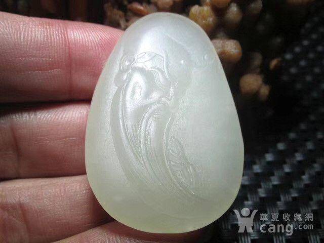 木那料 有些年头 和田玉 洒金皮籽料 精雕 武财神图6