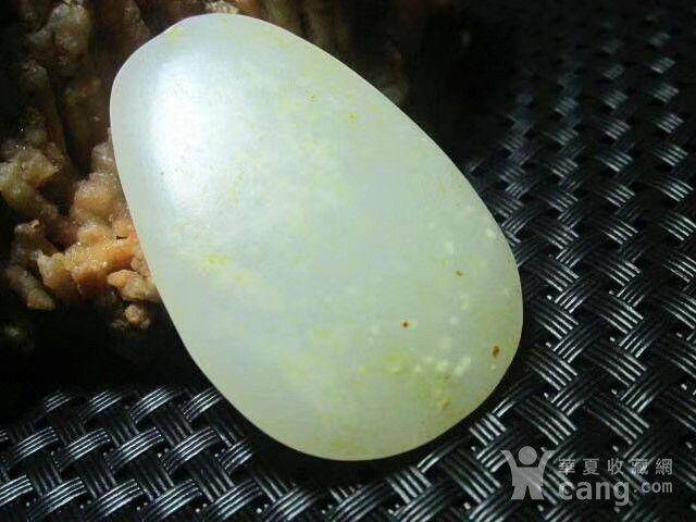 木那料 有些年头 和田玉 洒金皮籽料 精雕 武财神图4