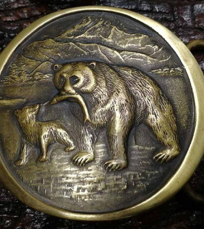 美国回流的一个精铜皮带扣图5
