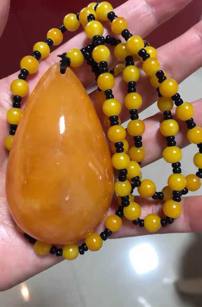 欧洲回流的一蜜蜡吊坠图4