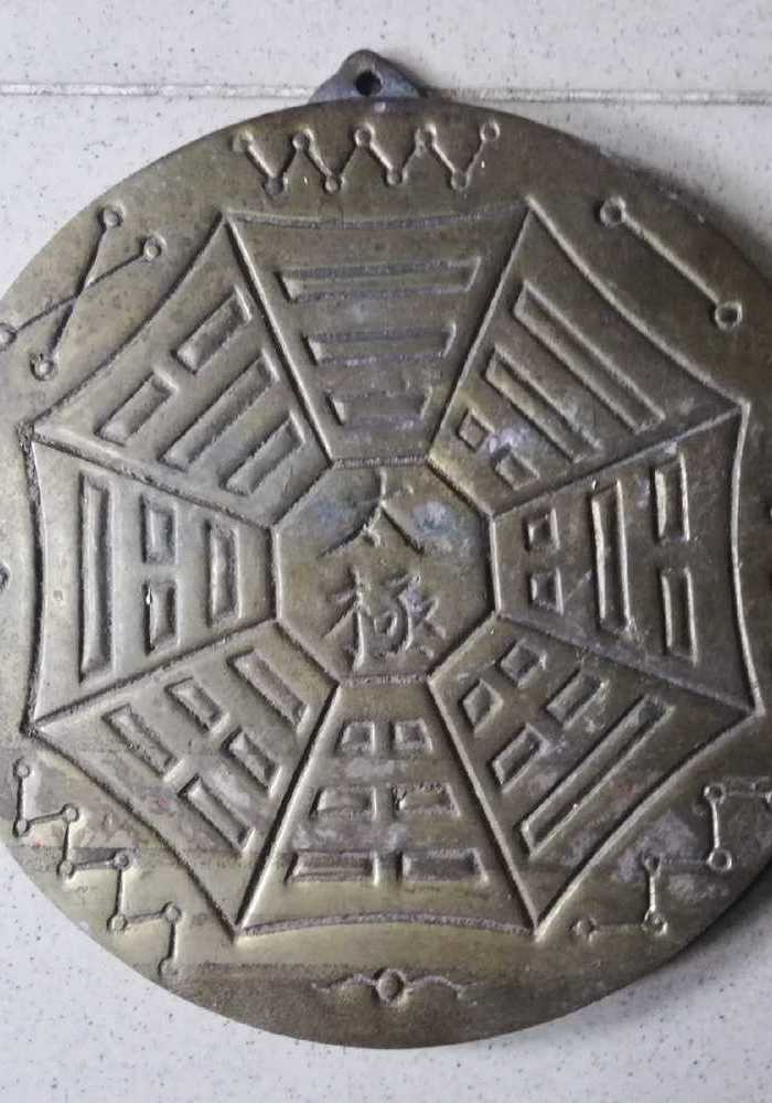 英国回流的一铜太极八卦挂牌图4