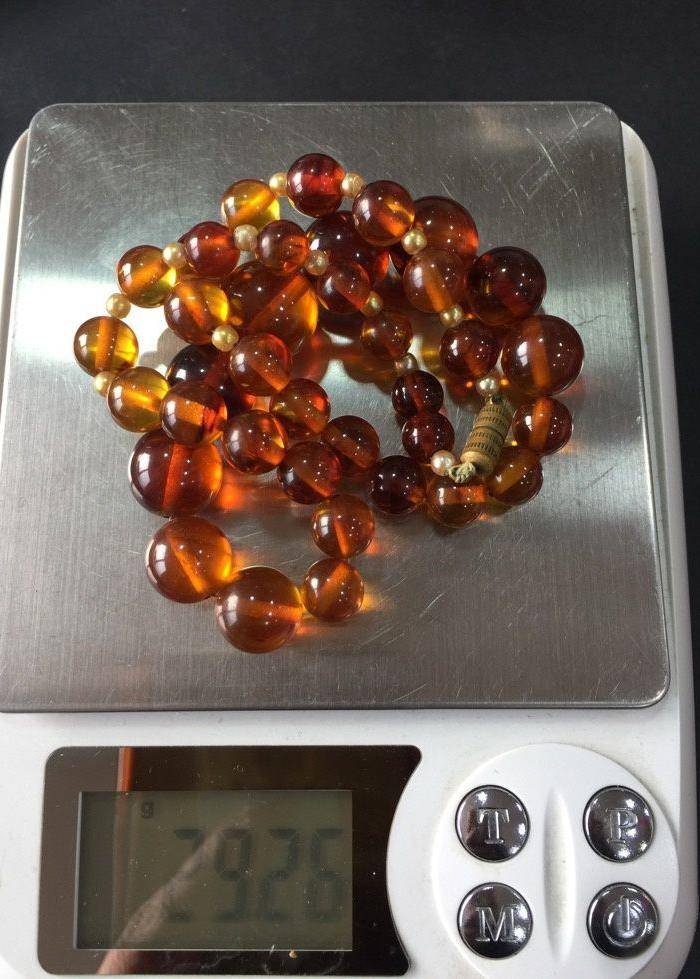 8010欧洲回流黄水晶项链图8