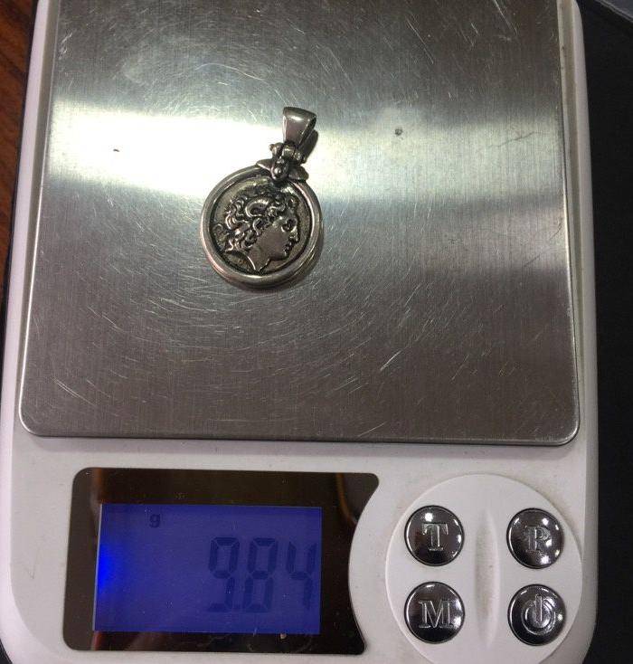 8023欧洲回流老银币坠子图8