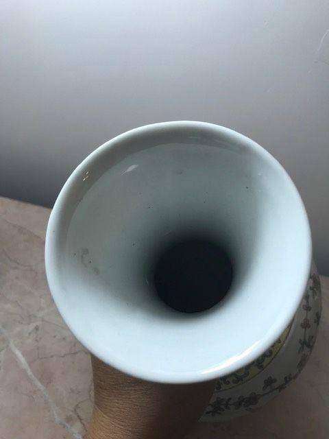 7477 民国 粉彩百鸟朝凤天球瓶图9