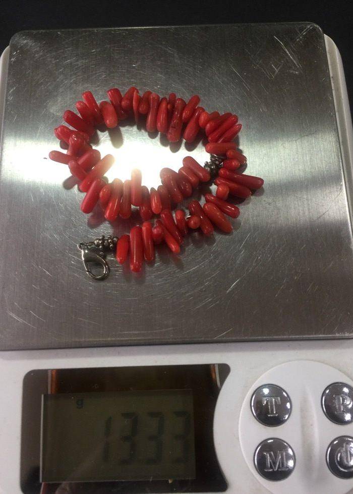 8025欧洲回流随形珊瑚手链图10