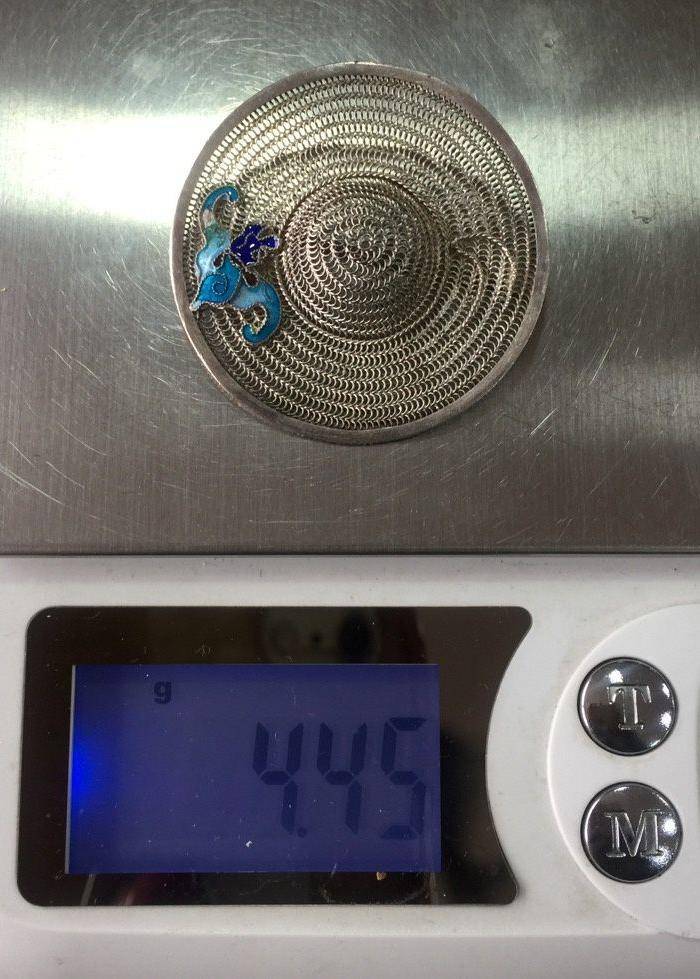 8029欧洲回流银花丝珐琅彩胸针图7