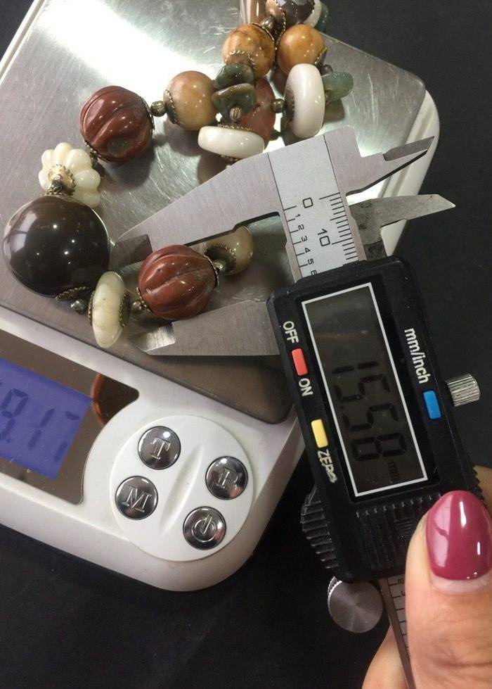 8031欧洲回流玛瑙多宝项链图11