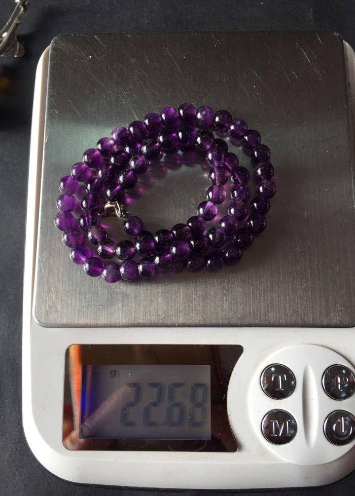 8040欧洲回流紫水晶项链图10