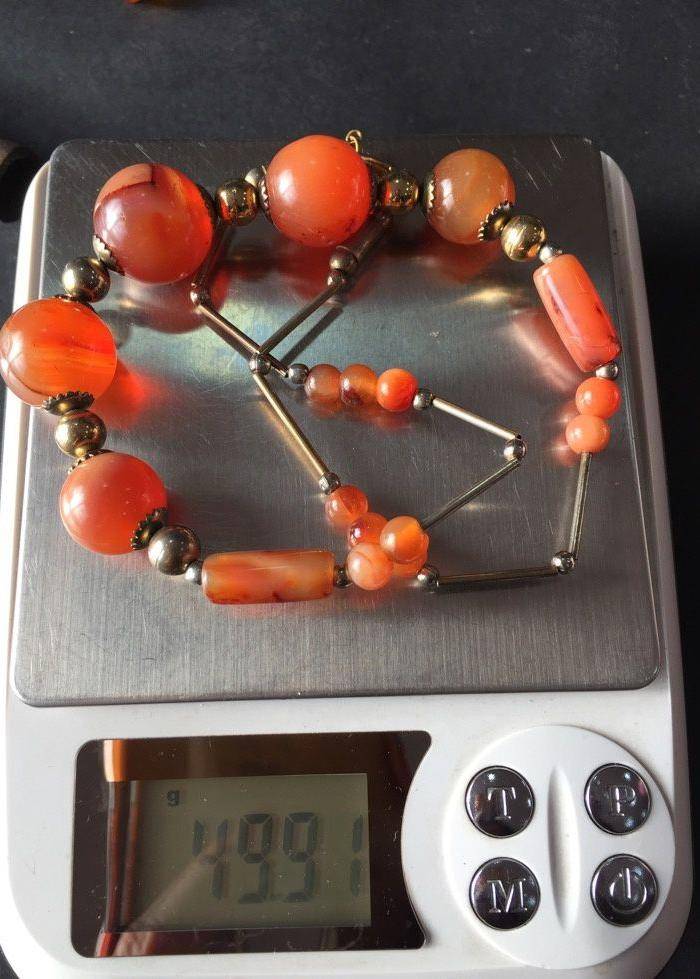 8042欧洲回流老玛瑙项链图8
