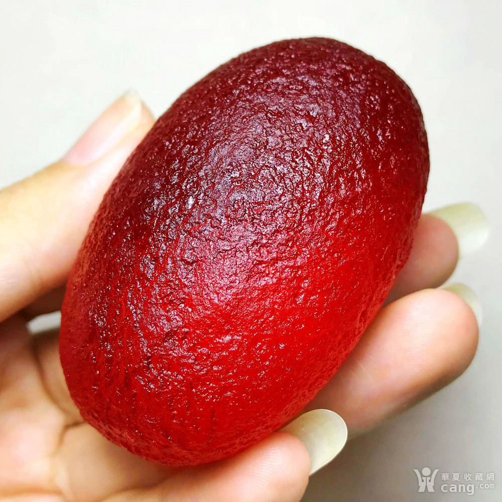 天外来物保真陨石!红艳如血天然库尔勒血陨石大原石满红把玩件