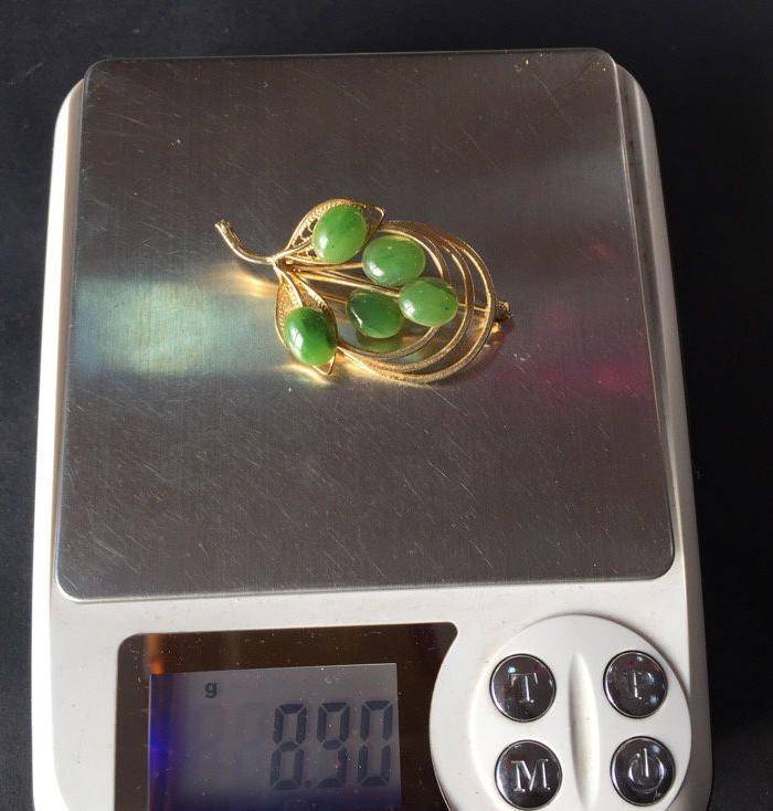 8047欧洲回流合金碧玉胸针图10