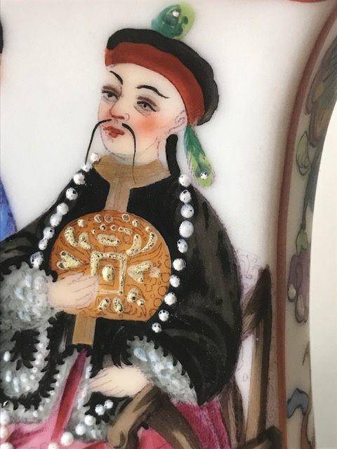 7511 粉彩人物茶叶罐图3