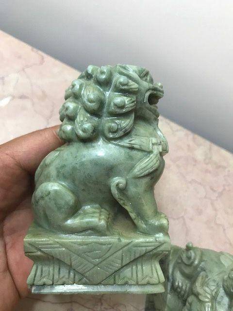 7514 天河石门狮一对图6