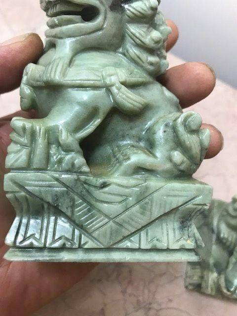 7514 天河石门狮一对图8