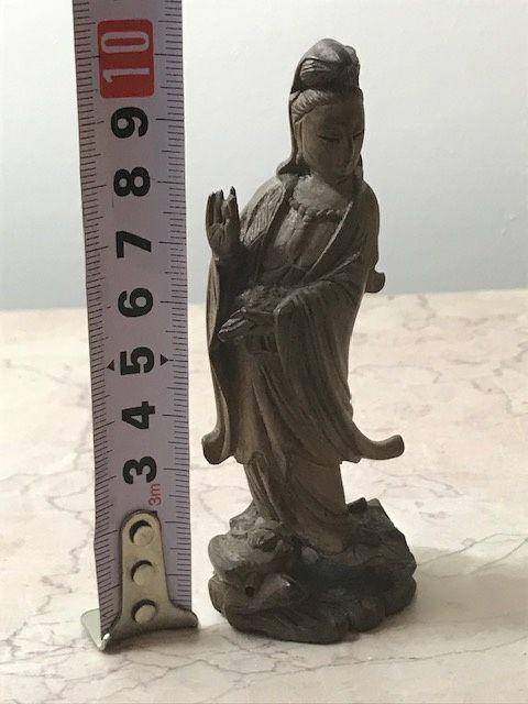 7515 民国黄杨木雕观音图11