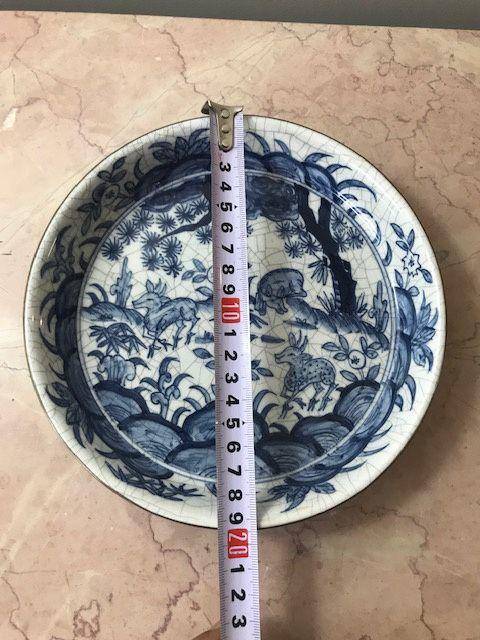 7516 青花狩猎纹笔洗图10