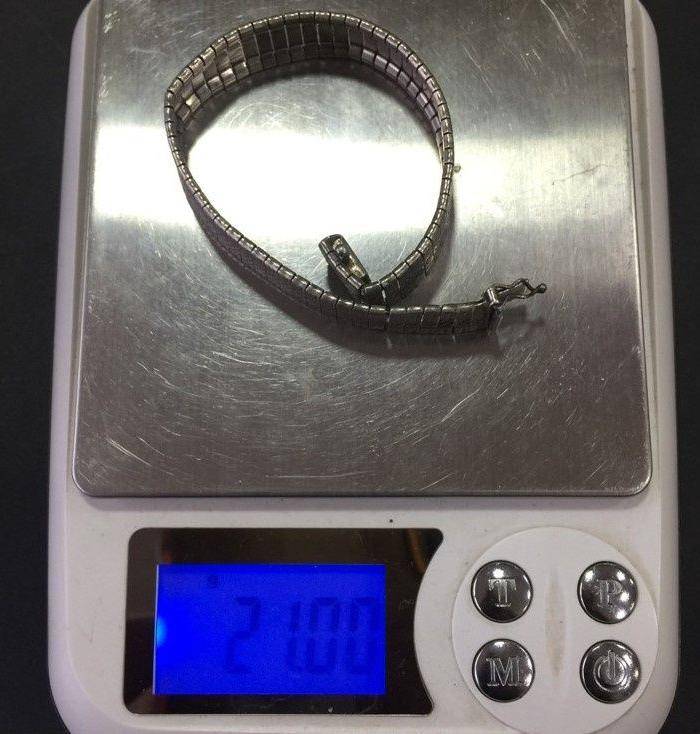 8065欧洲回流意大利银工手链图8